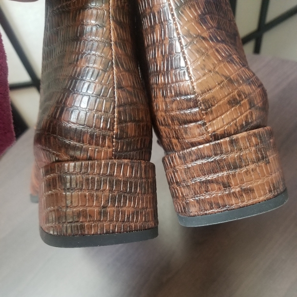 Franco Sarto Faux Leather Ankle Boots - Picture 6 of 12